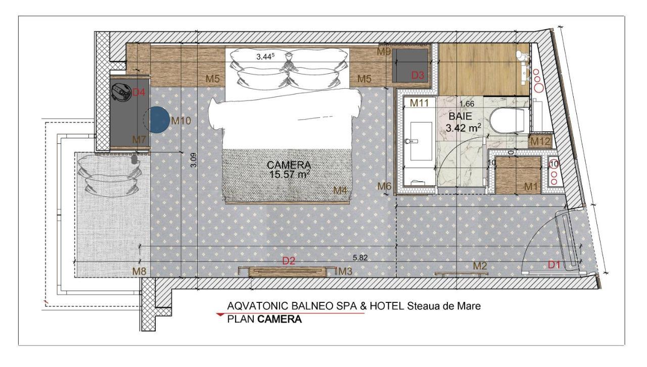 Aqvatonic Hotel - Steaua De Mare Eforie Nord Bilik gambar